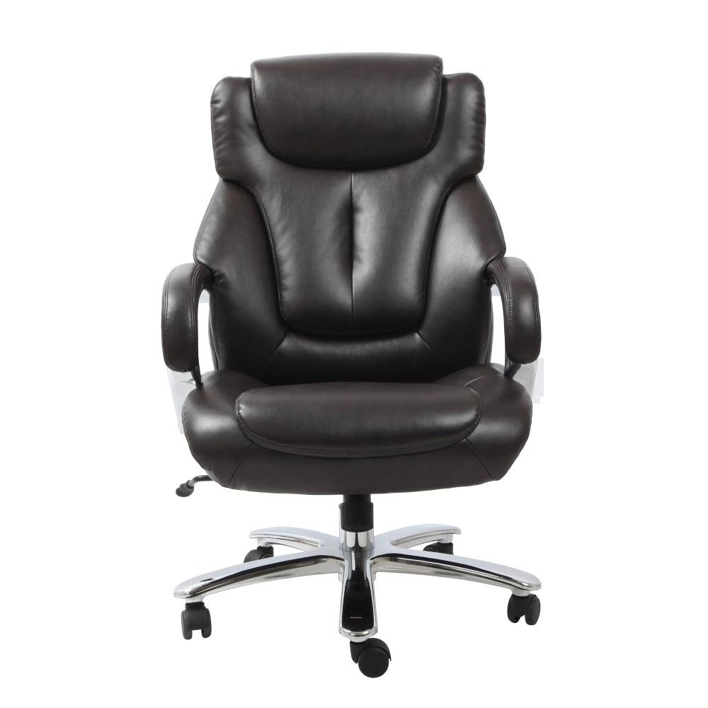 Titan PU Leather Executive Manager Office Working Computer Chair - Espresso Fast shipping On sale