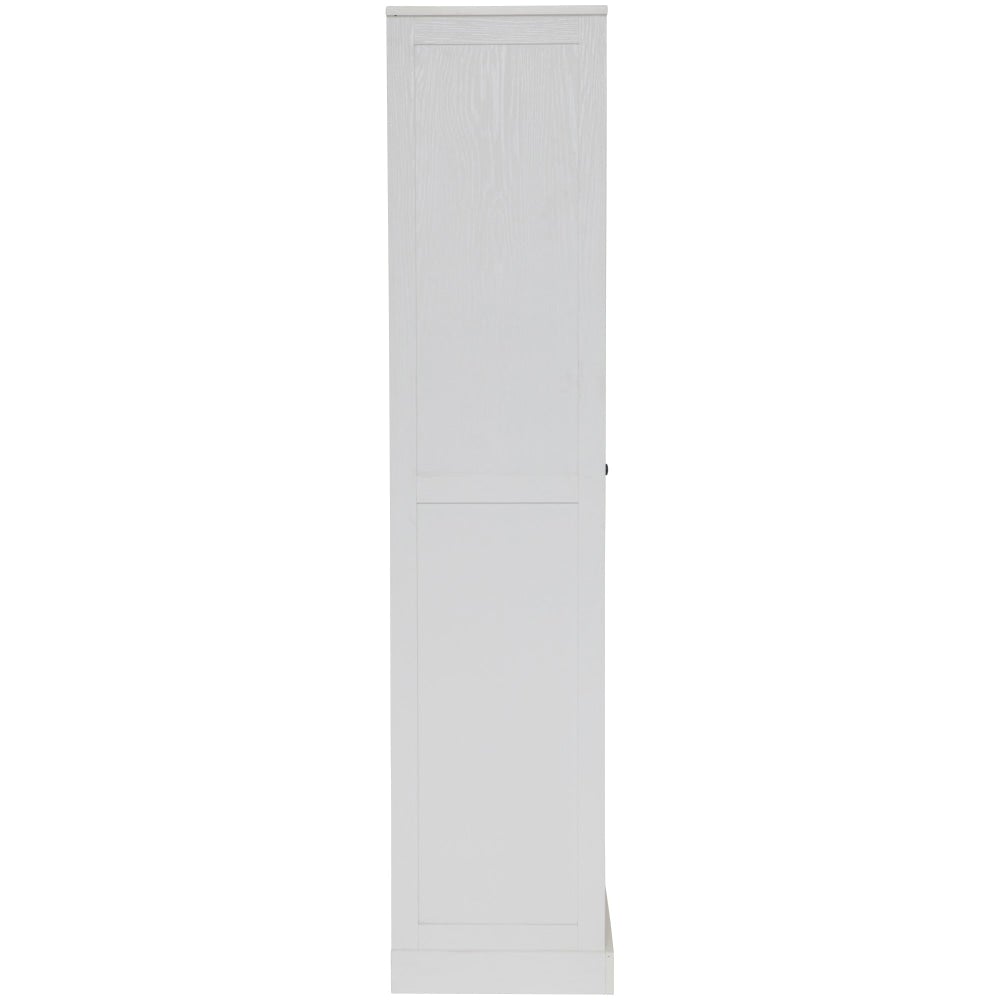 Tivoli 1-Door Multi Purpose Cupboard 5-Tier Shelves Storage Cabinet Tallboy - White Fast shipping On sale