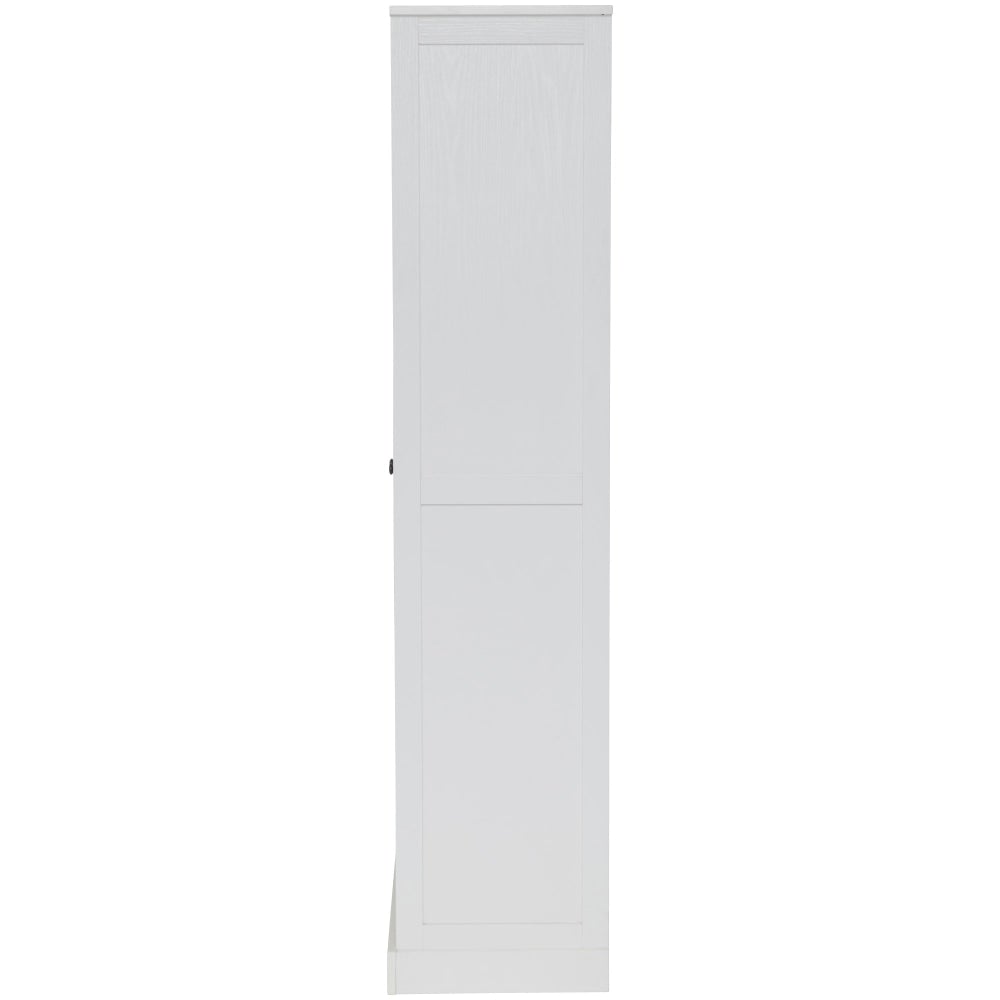 Tivoli 2 - Door Multi Purpose Cupboard 5 - Tier Shelves Storage Cabinet Tallboy - White Fast shipping On sale