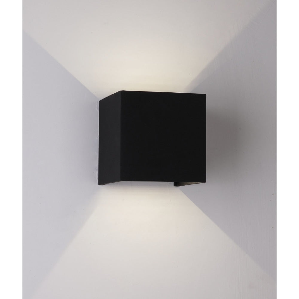 TOCA Wall Light Surface Mounted 6.8W Square Black 3000K IP54 with Adjustable Lens Covers 408LM Lamp Fast shipping On sale