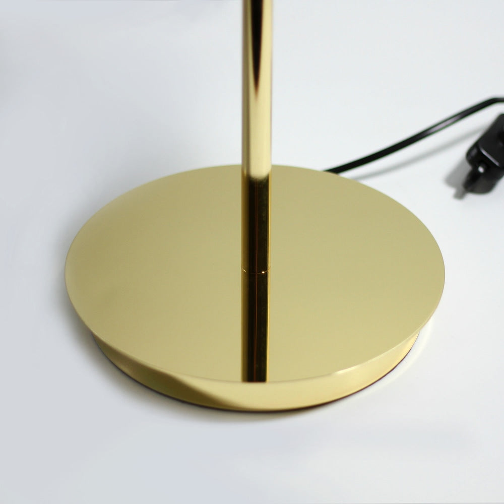 Toro Modern Semi Orb Metal Table Lamp Light Gold Fast shipping On sale