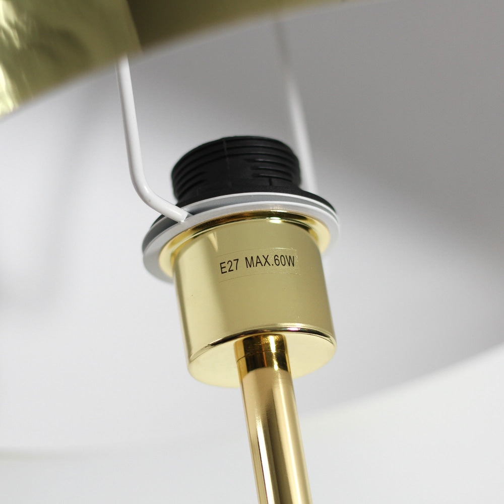 Toro Modern Semi Orb Metal Table Lamp Light Gold Fast shipping On sale