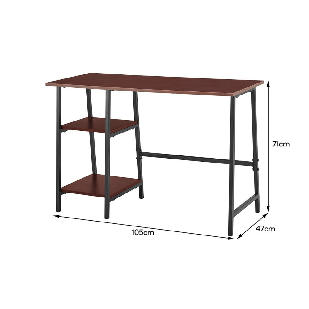 Toronto Computer Work Task Study Office Desk - Walnut/Black Walnut Fast shipping On sale