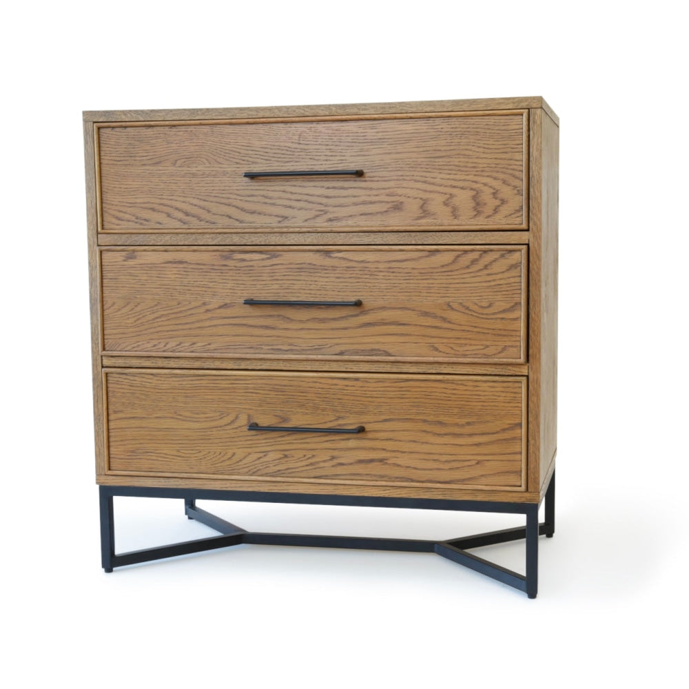 Toulouse French Marquetry Chest of 3-Drawers Tallboy Storage Cabinet - Oak Of Drawers Fast shipping On sale