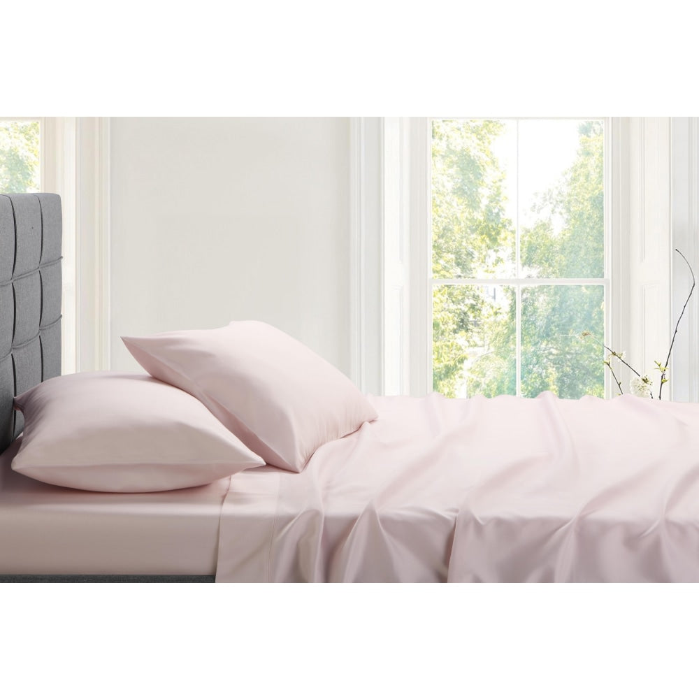 Trafalgar 1200TC Cotton Rich Bed Sheet Set - Blush King Fast shipping On sale