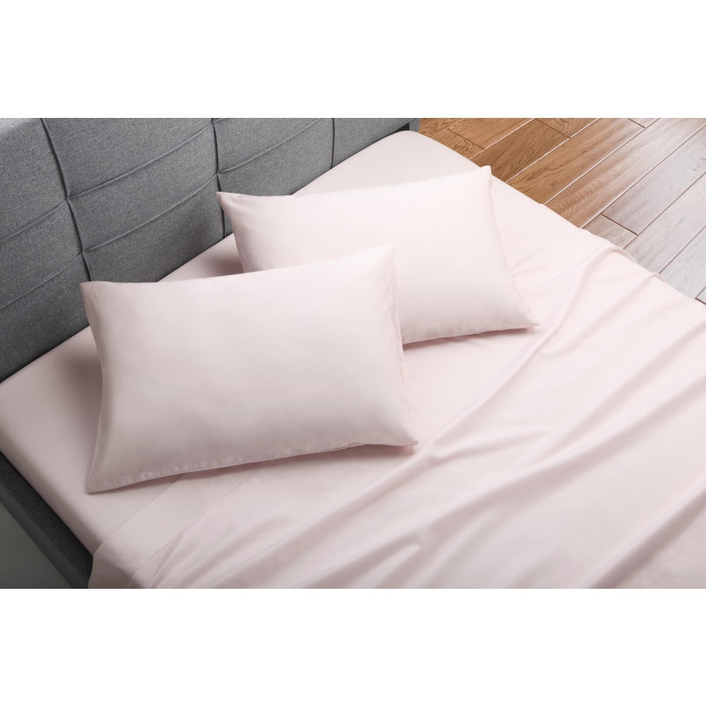 Trafalgar 1200TC Cotton Rich Bed Sheet Set - Blush King Fast shipping On sale