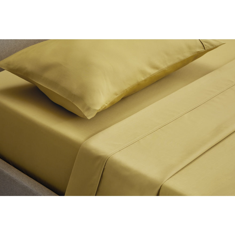 Trafalgar 1200TC Cotton Rich Bed Sheet Set - Honey Double Fast shipping On sale