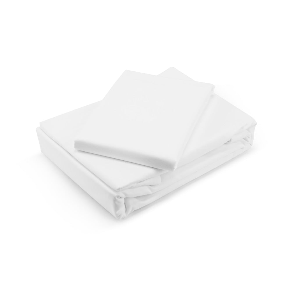 Trafalgar 1200TC Cotton Rich Quilt Cover Set - White King Fast shipping On sale