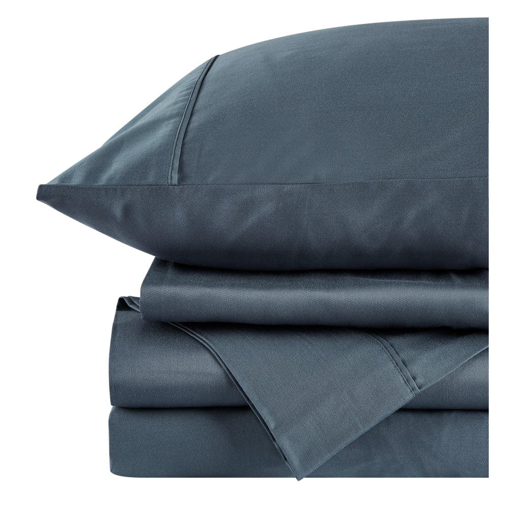 Trafalgar Brooklyn Bamboo Cotton Bed Sheet Set - Storm Queen Fast shipping On sale