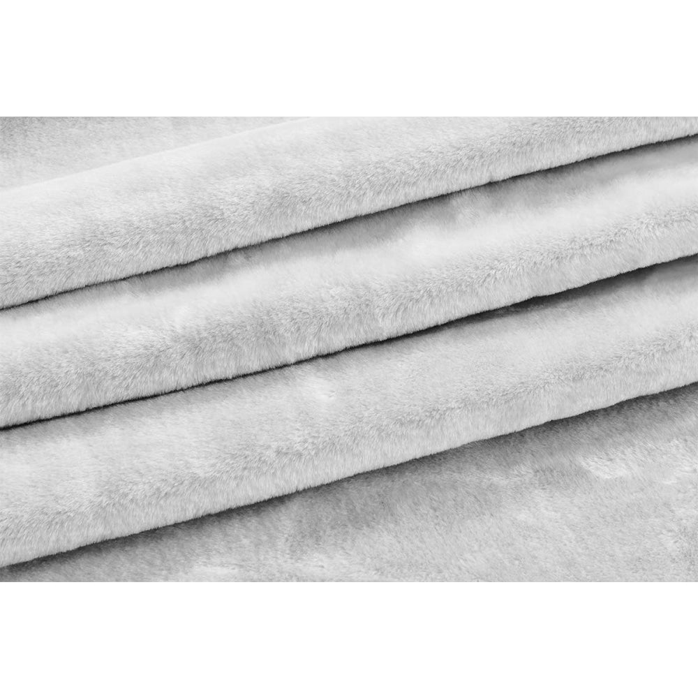 Trafalgar Plush Mink Blanket - Silver Single/Double Fast shipping On sale