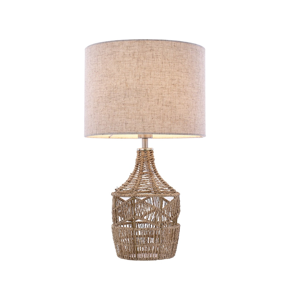 Trinity Modern Elegant Table Lamp Desk Light - Hemp & Natural Fast shipping On sale