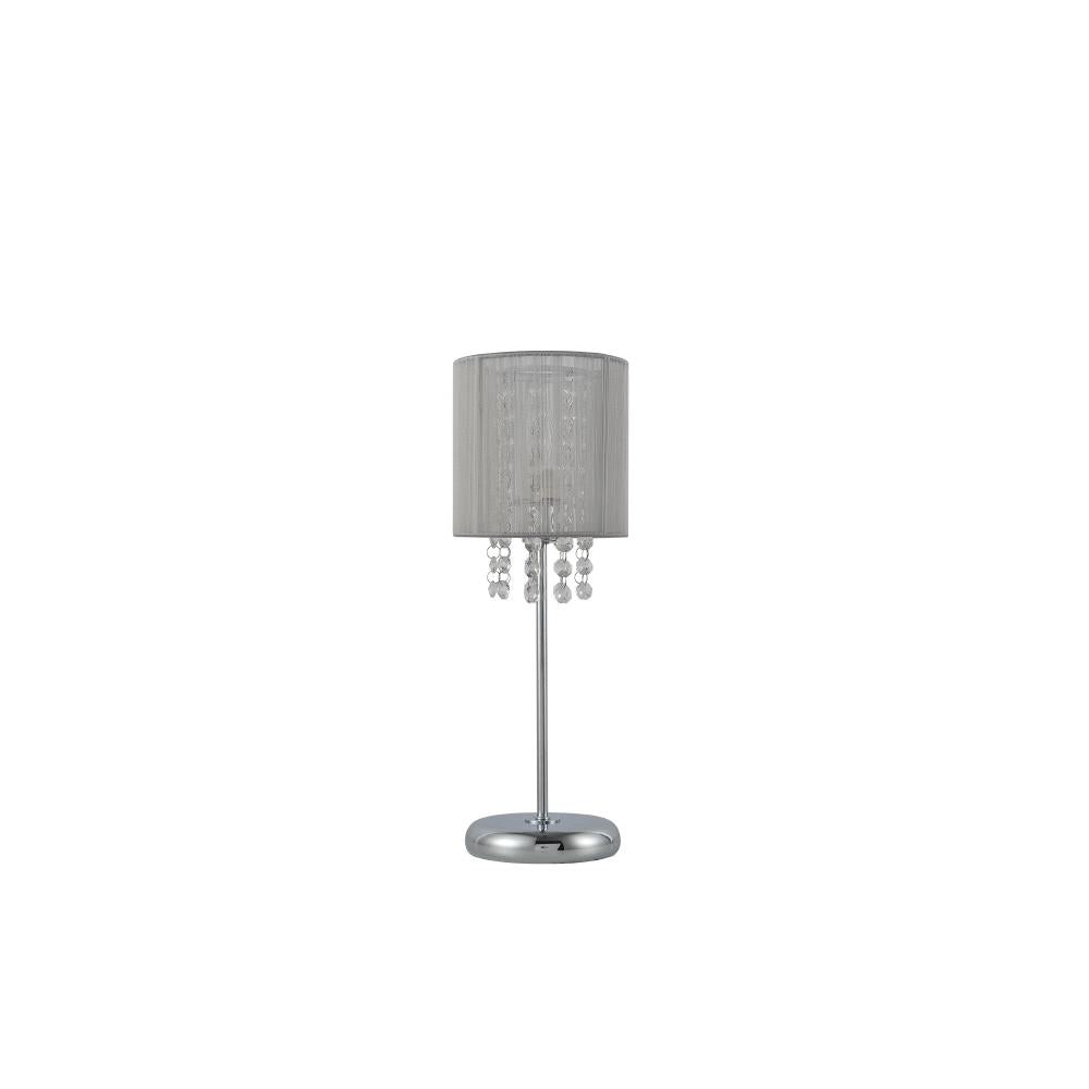 Troy Table Desk Lamp with Acrylic Drops Chrome Metal Base - Grey Fast shipping On sale