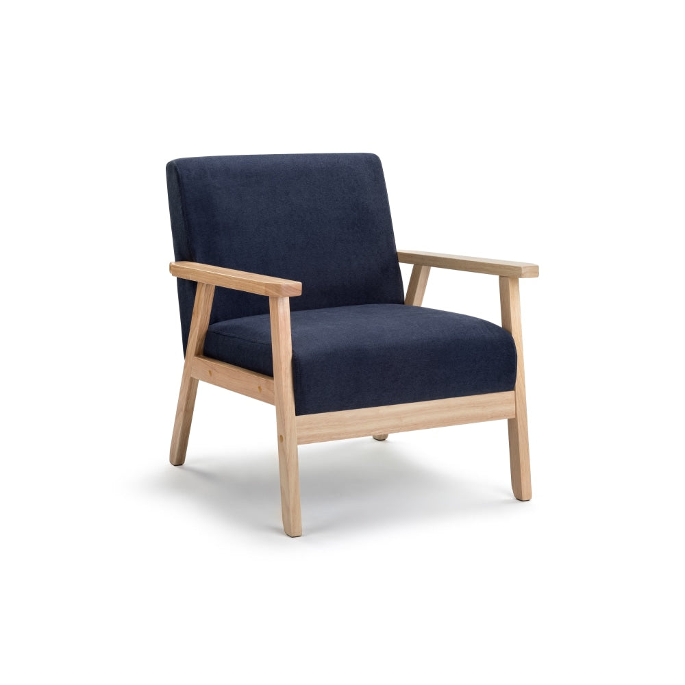 Tucson Fabric Accent Lounge Relaxing Armchair - Navy Chair Fast shipping On sale