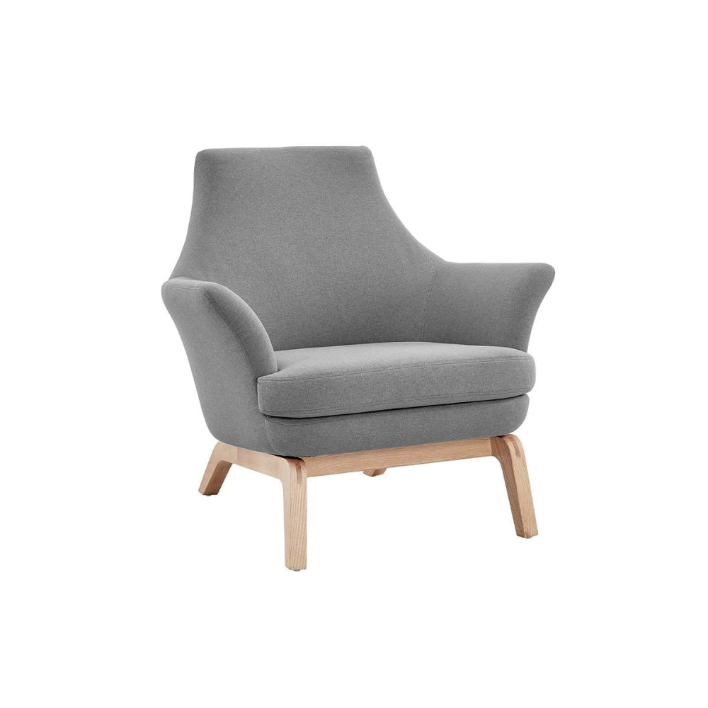 Tulip Fabric Relaxing Lounge Accent Armchair - Charcoal Grey Chair Fast shipping On sale