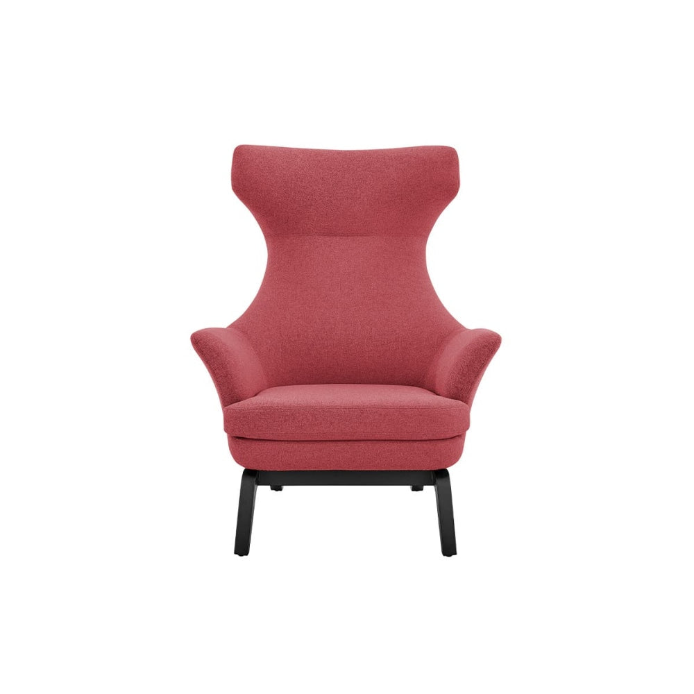 Tulip Tall High Back Fabric Relaxing Lounge Accent Armchair - Red Chair Fast shipping On sale