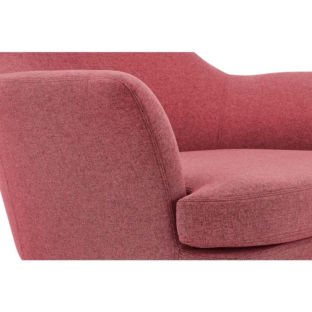 Tulip Tall High Back Fabric Relaxing Lounge Accent Armchair - Red Chair Fast shipping On sale