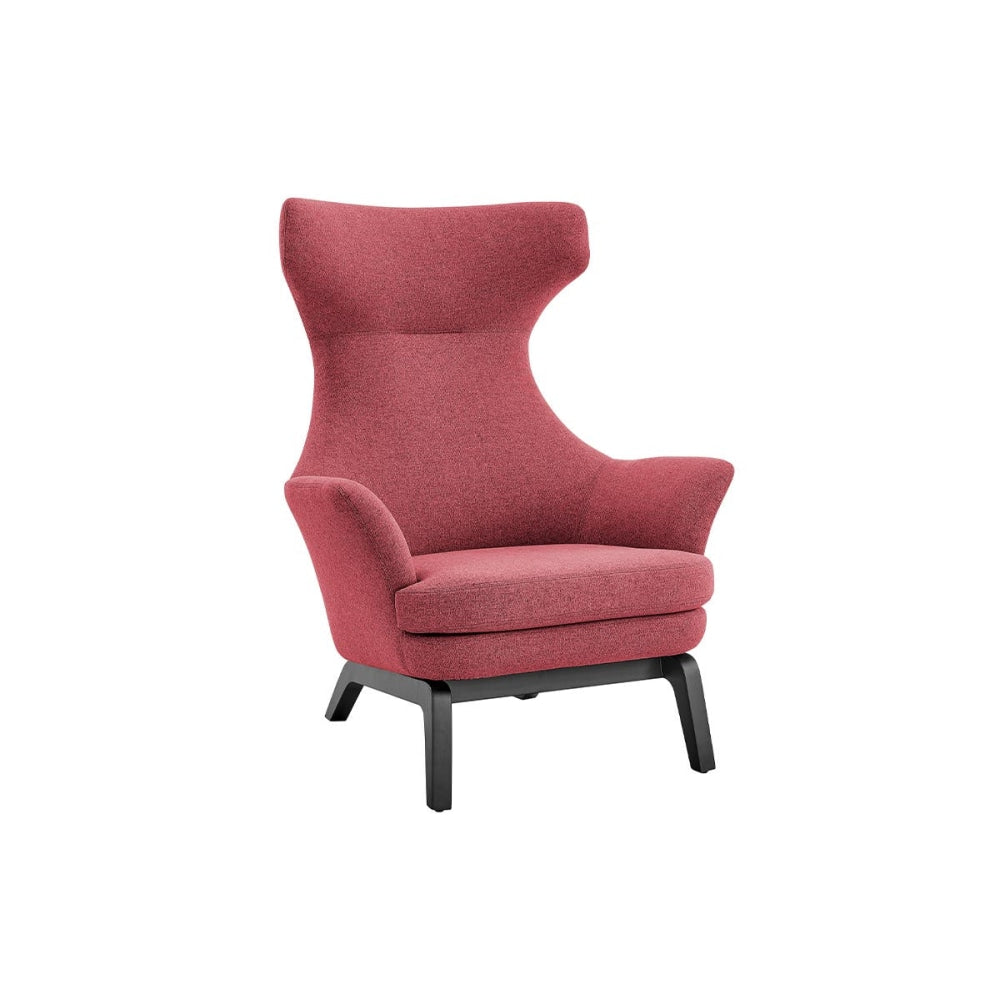 Tulip Tall High Back Fabric Relaxing Lounge Accent Armchair - Red Chair Fast shipping On sale