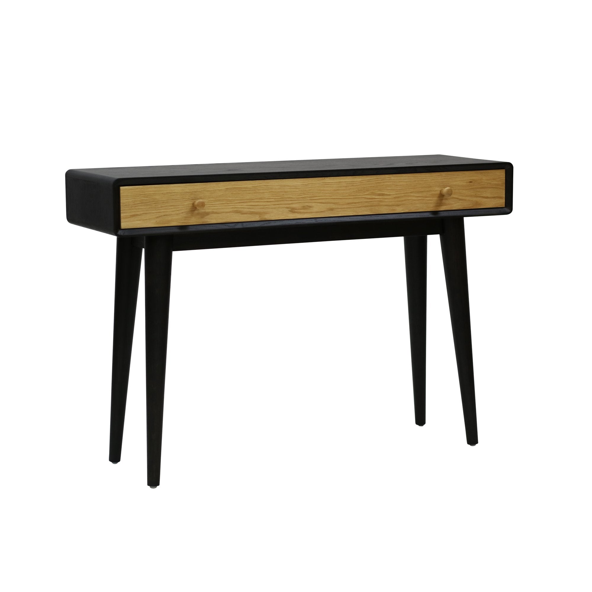 Twin Hallway Console Hall Wooden Table - Black / Natural Fast shipping On sale