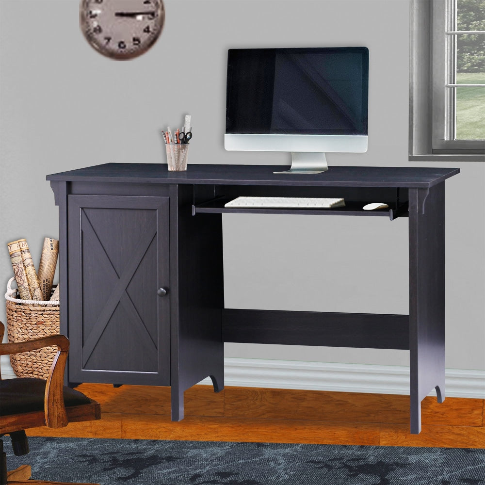 Tyann Study Writing Office Computer Desk 120cm - Espresso Fast shipping On sale