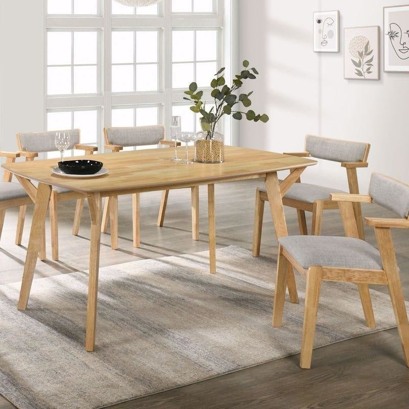 Tyrell 6 Seater Dining Table - 150cm - Light Oak Fast shipping On sale