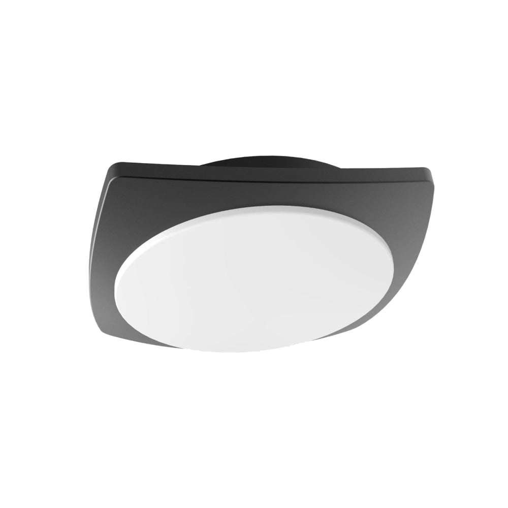ULAN Wall Light Surface Mounted 20W Square Dark Grey 3000K IP65 Convex Opal Diffuser 980LM Lamp Fast shipping On sale