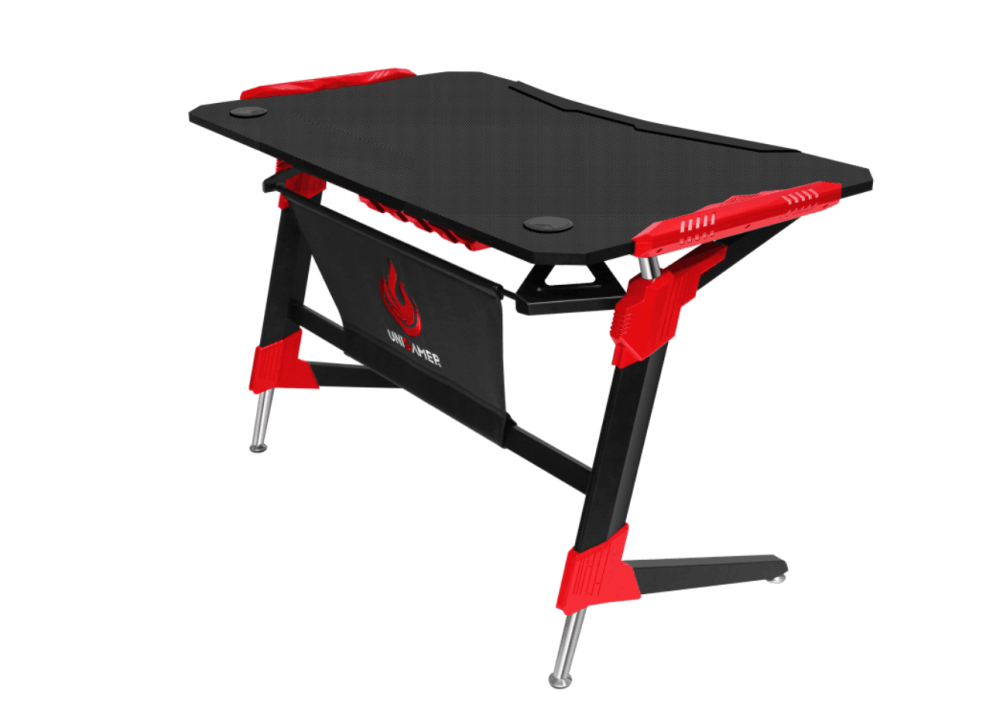 Unigamer RGB Gaming Working Office Desk - Red Fast shipping On sale