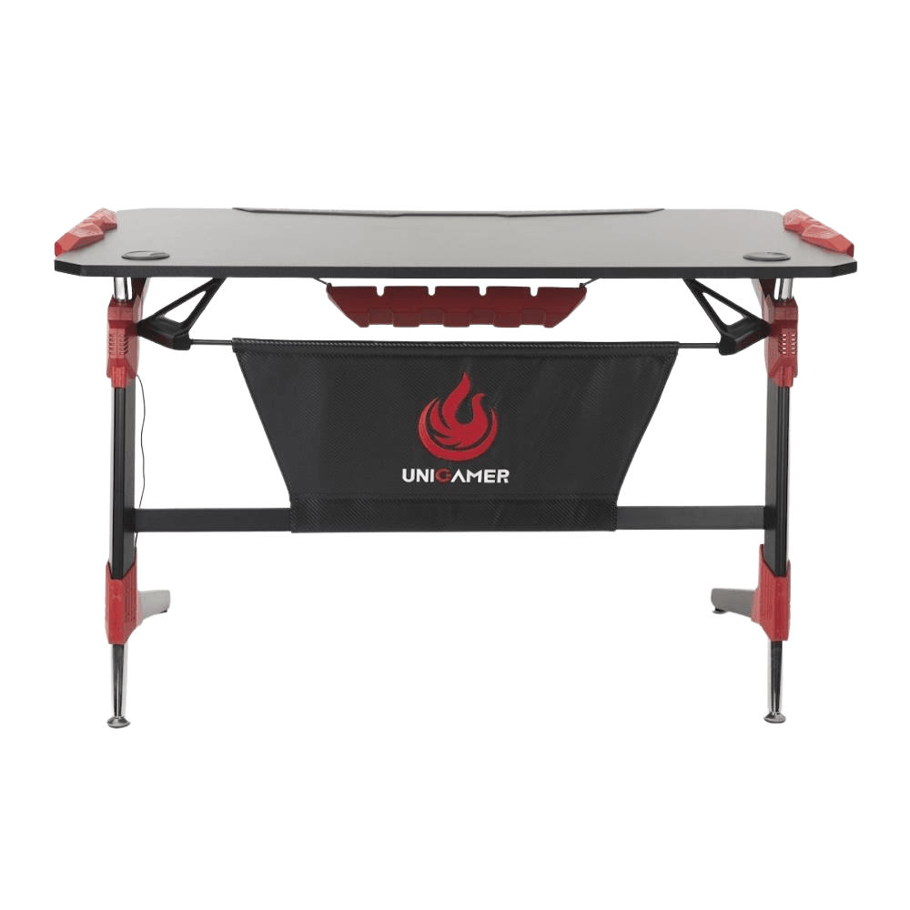 Unigamer RGB Gaming Working Office Desk - Red Fast shipping On sale