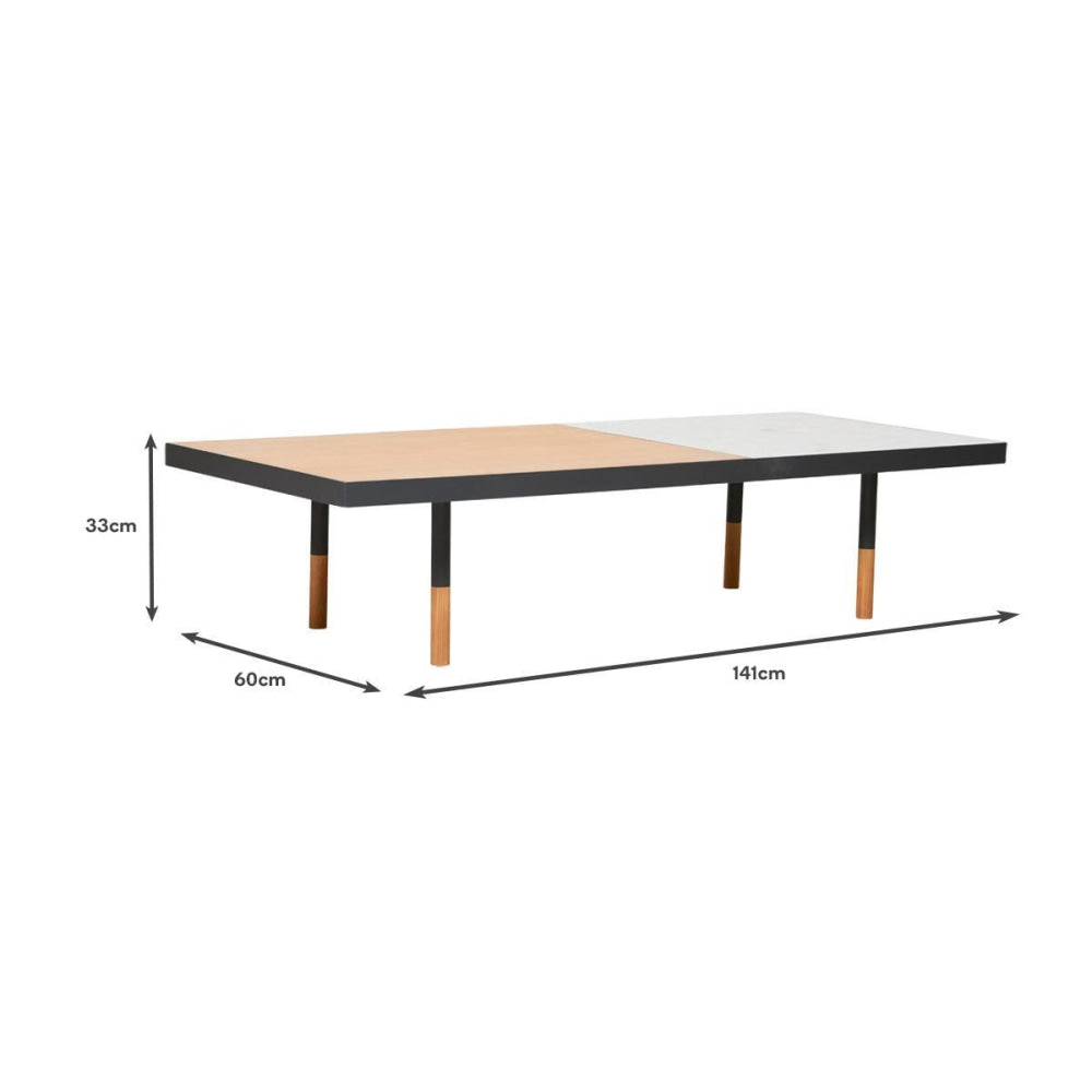 United Strangers Chelsea Coffee Table - Oak/White Terrazzo Fast shipping On sale