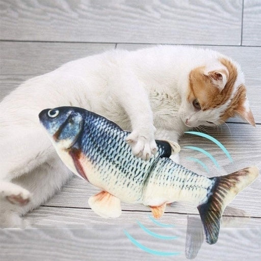 USB Electric Fish Toy Crucian Carp Pet Cat Rechargeable Cares Fast shipping On sale