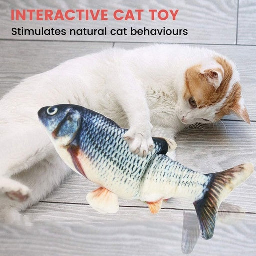 USB Electric Fish Toy Salmon Pet Cat Washable Cares Fast shipping On sale