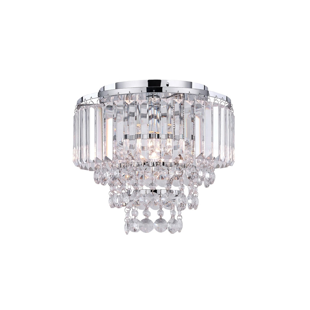 Valent Modern Crystal Ceiling Lights Lamp Chrome Light Fast shipping On sale