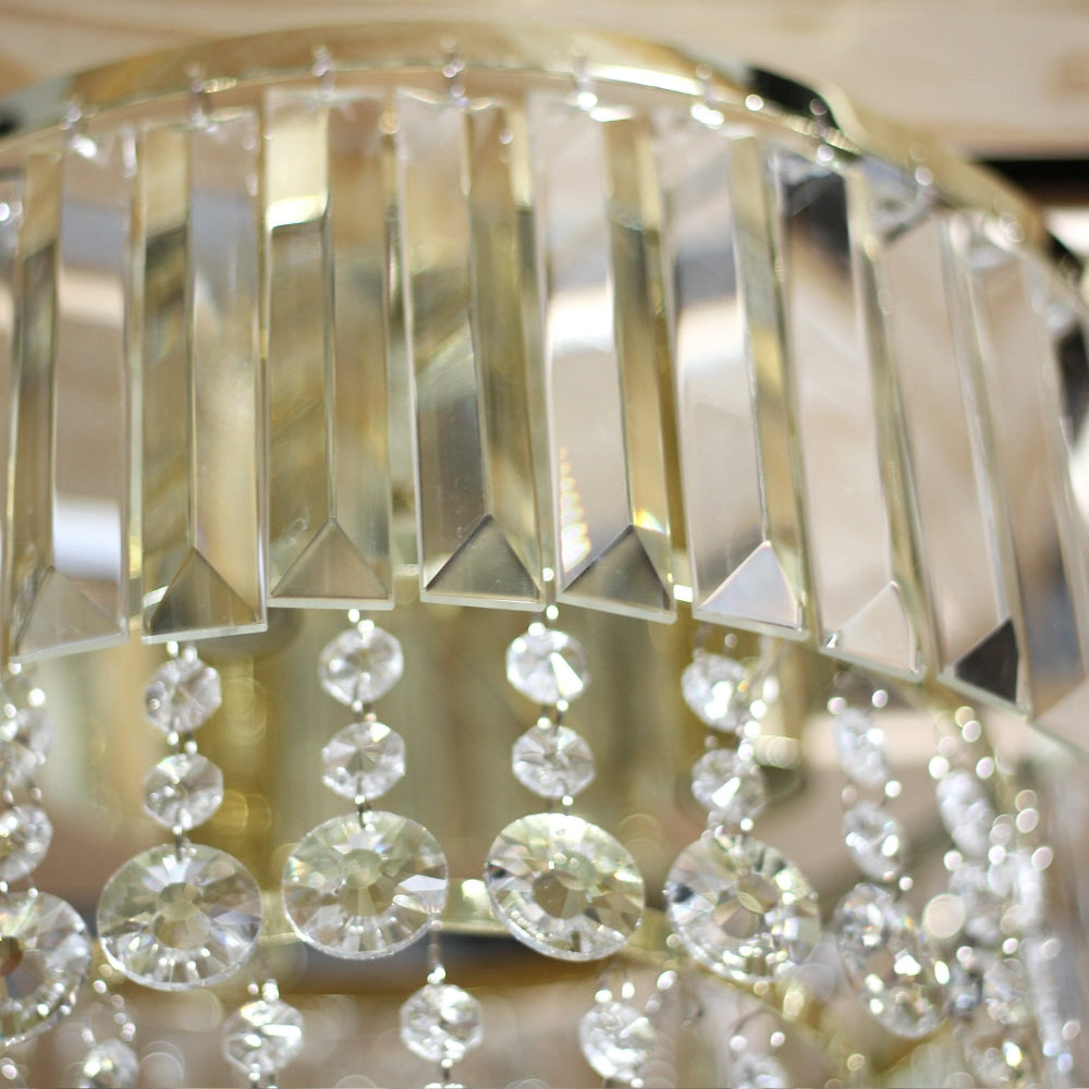 Valent Modern Crystal Ceiling Lights Lamp Gold Light Fast shipping On sale