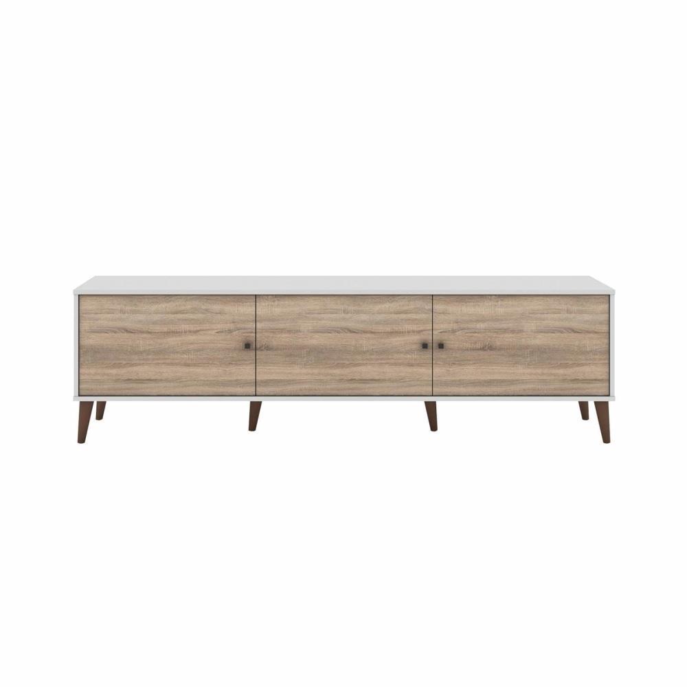 Valerie TV Stand Cabinet Entertainment Unit 180cm - Oak & White Fast shipping On sale
