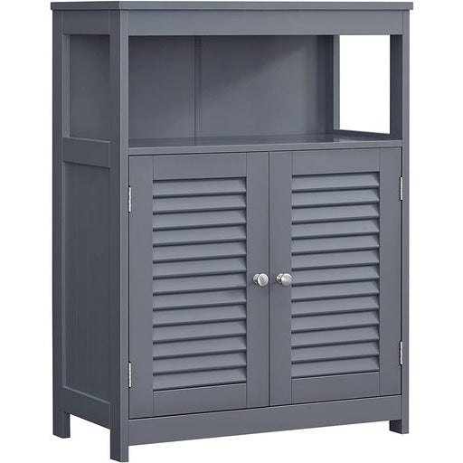 Vasagle Floor Cabinet with Shelf and 2 Doors Gray Bathroom Cupboard Fast shipping On sale