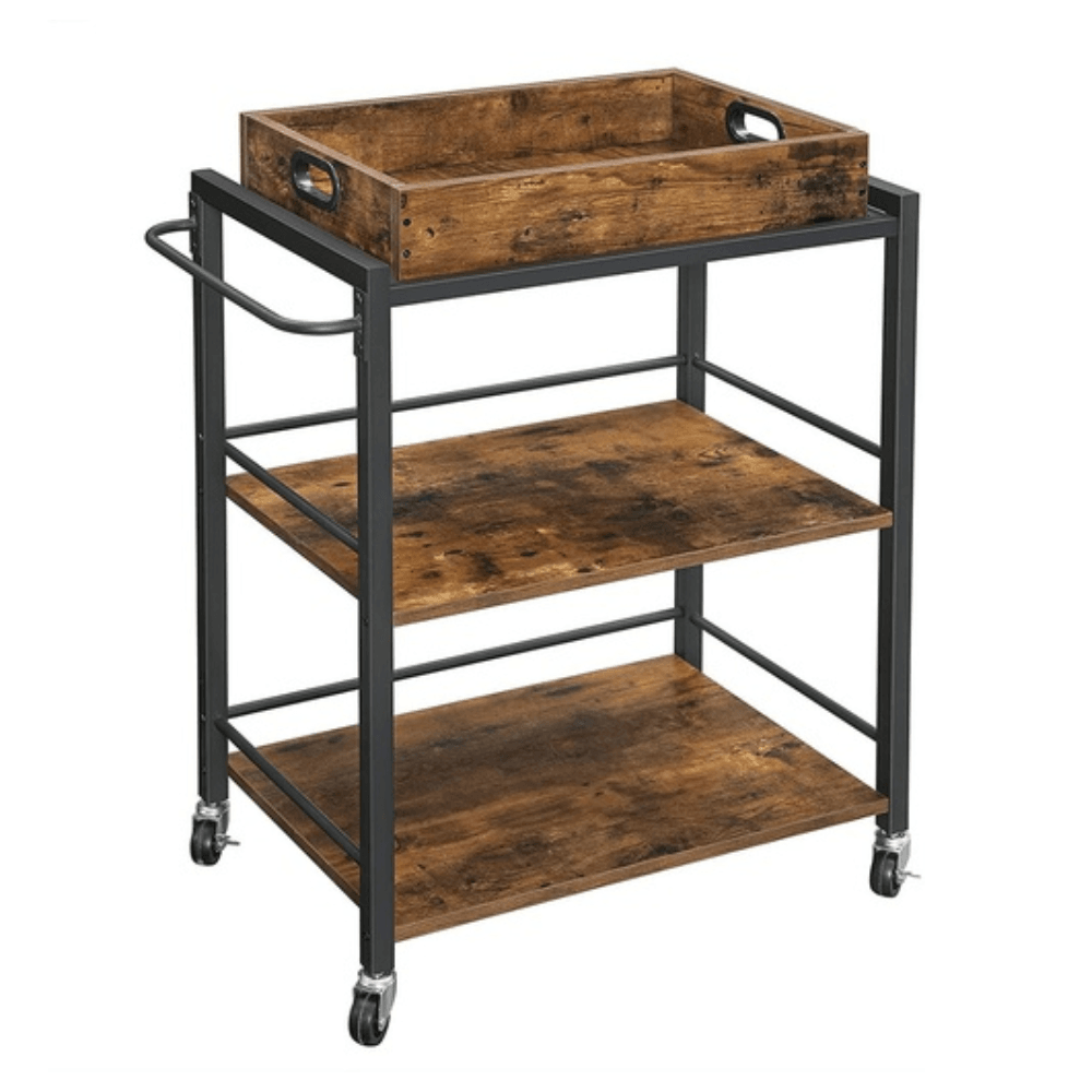 Vasagle Kitchen Trolley Utility Cart with Removable Tray and Universal Castors Fast shipping On sale