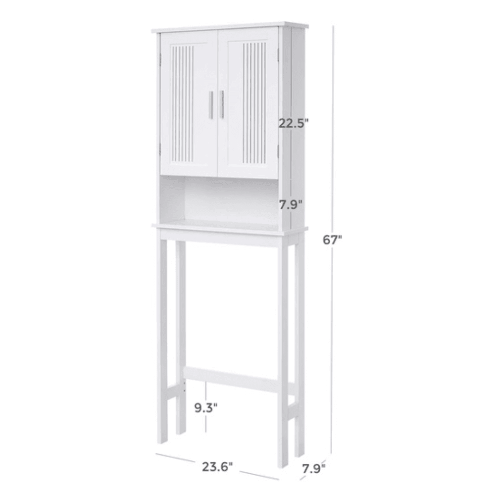 Vasagle Toilet Shelf with and Double Doors Bathroom Cabinet bathroom Fast shipping On sale