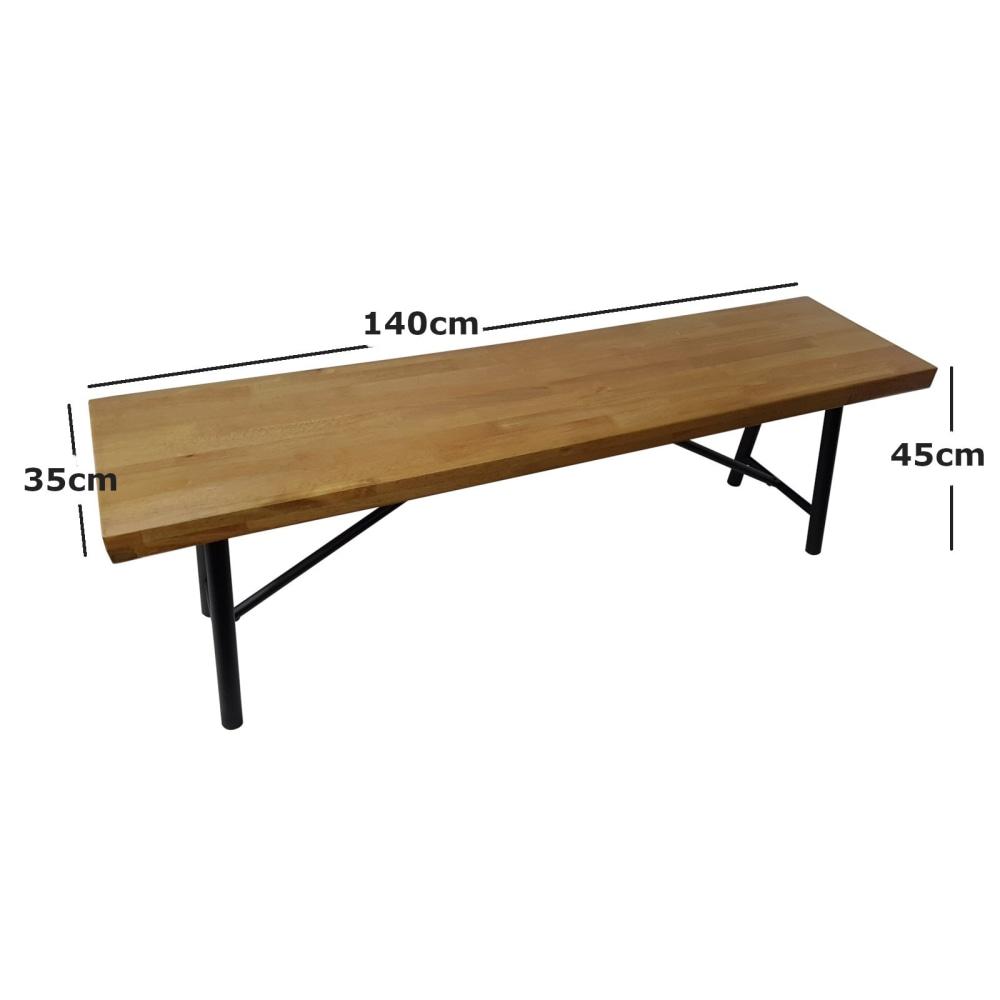 Vegas Rectangular Dining Bench 1.4m - Maple Chair Fast shipping On sale