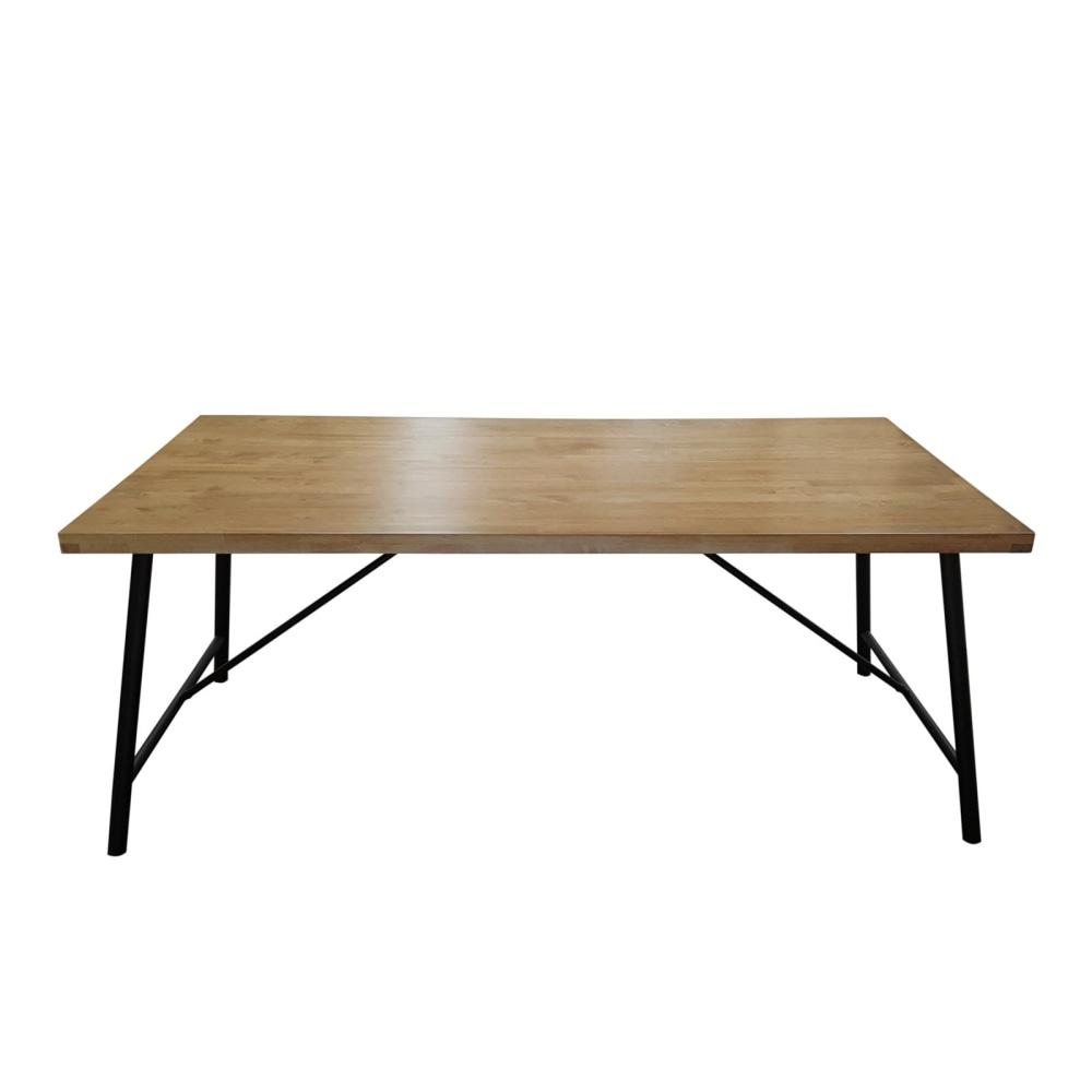 Vegas Rectangular Dining Table 1.8m - Maple Fast shipping On sale
