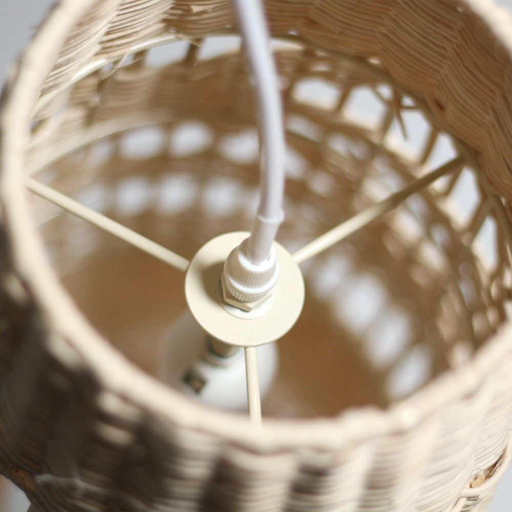 Vera Natural Rattan Woven Basket Pendant Lamp Light Large Fast shipping On sale