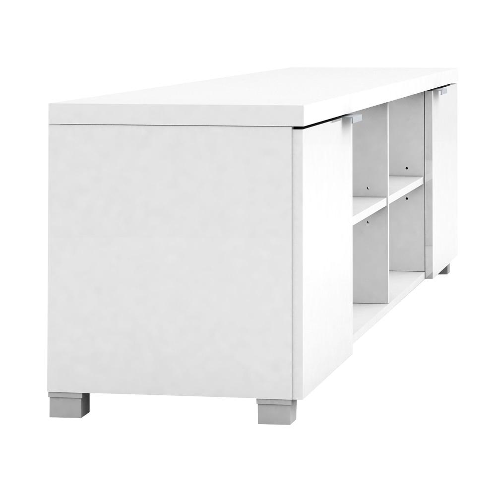 Verona TV Stand Entertainment Unit Storage Cabinet 200cm - High Gloss White Fast shipping On sale