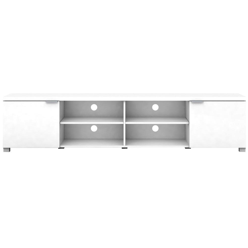 Verona TV Stand Entertainment Unit Storage Cabinet 200cm - High Gloss White Fast shipping On sale