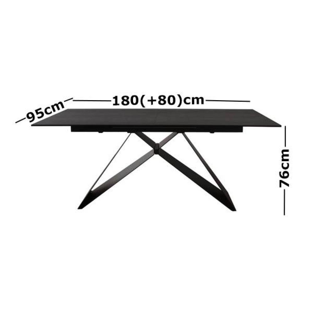 Vertia Extension Dining Table 180-240cm - Shadow Grey Fast shipping On sale