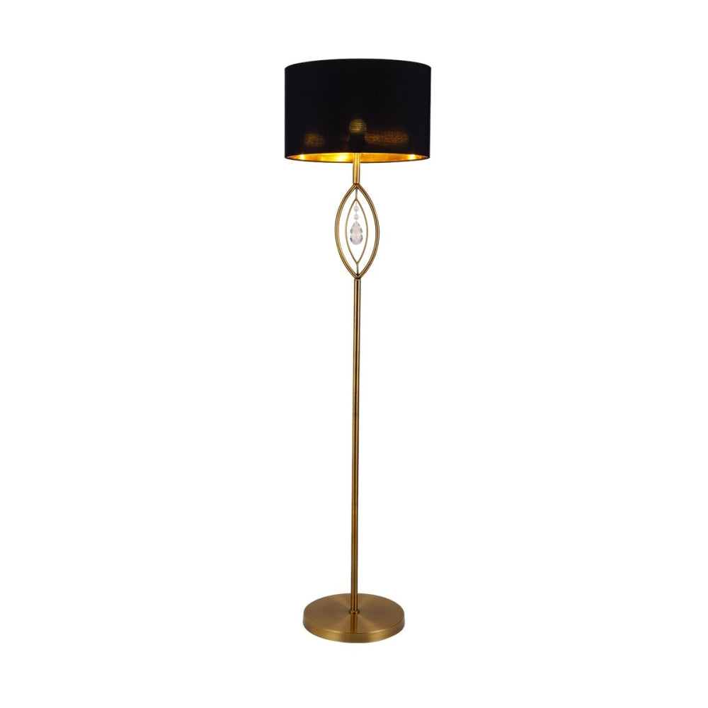 Victor Modern Elegant Free Standing Reading Light - Brass & Black Floor Lamp Fast shipping On sale