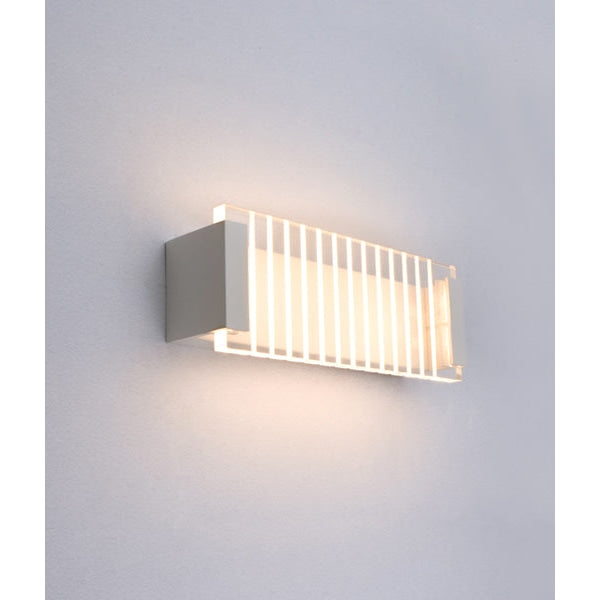 VIENNA Wall Light Interior Surface Mounted 12W Rectangular Matte White 3000K with Frosted Ribbed Diffuser 803LM Lamp Fast shipping On sale