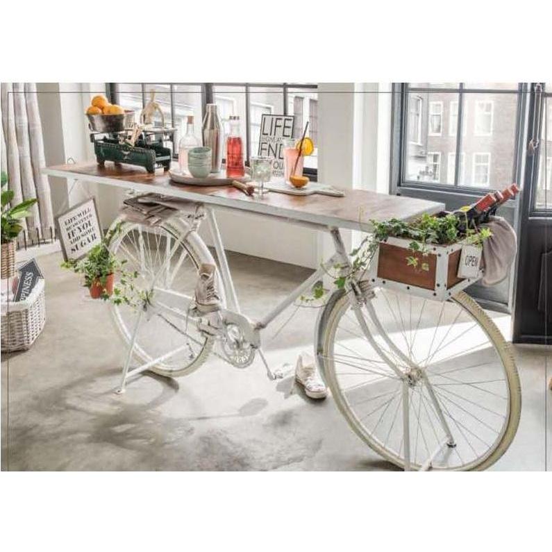 Vintage Rustic Bicycle Design Bar Kitchen Table Dining Fast shipping On sale