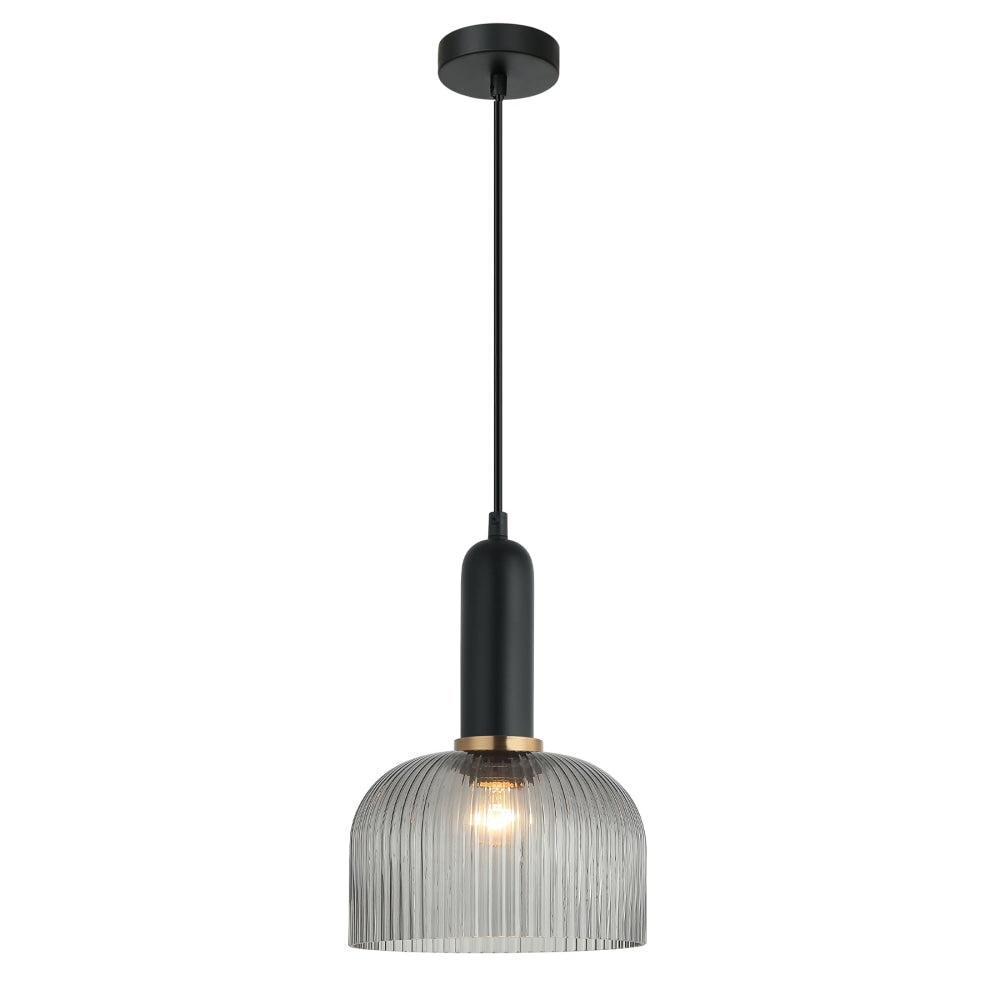 VINTAJ Pendant Lamp Light Interior ES Black Smoky Glass Dome OD200mm Fast shipping On sale