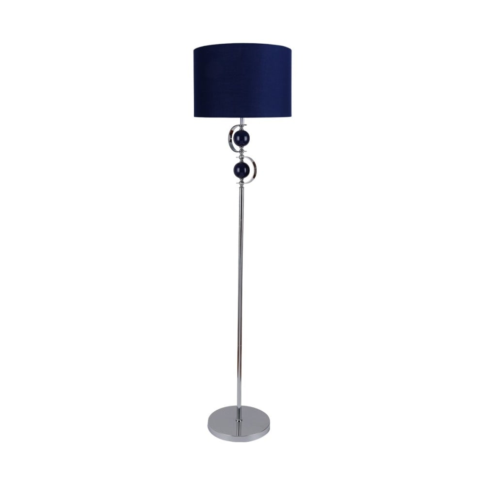 Virtue Modern Elegant Free Standing Reading Light Floor Lamp - Navy Fast shipping On sale