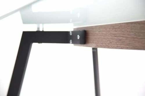 Vue Collection - Coffee Table Walnut Matte Black Fast shipping On sale
