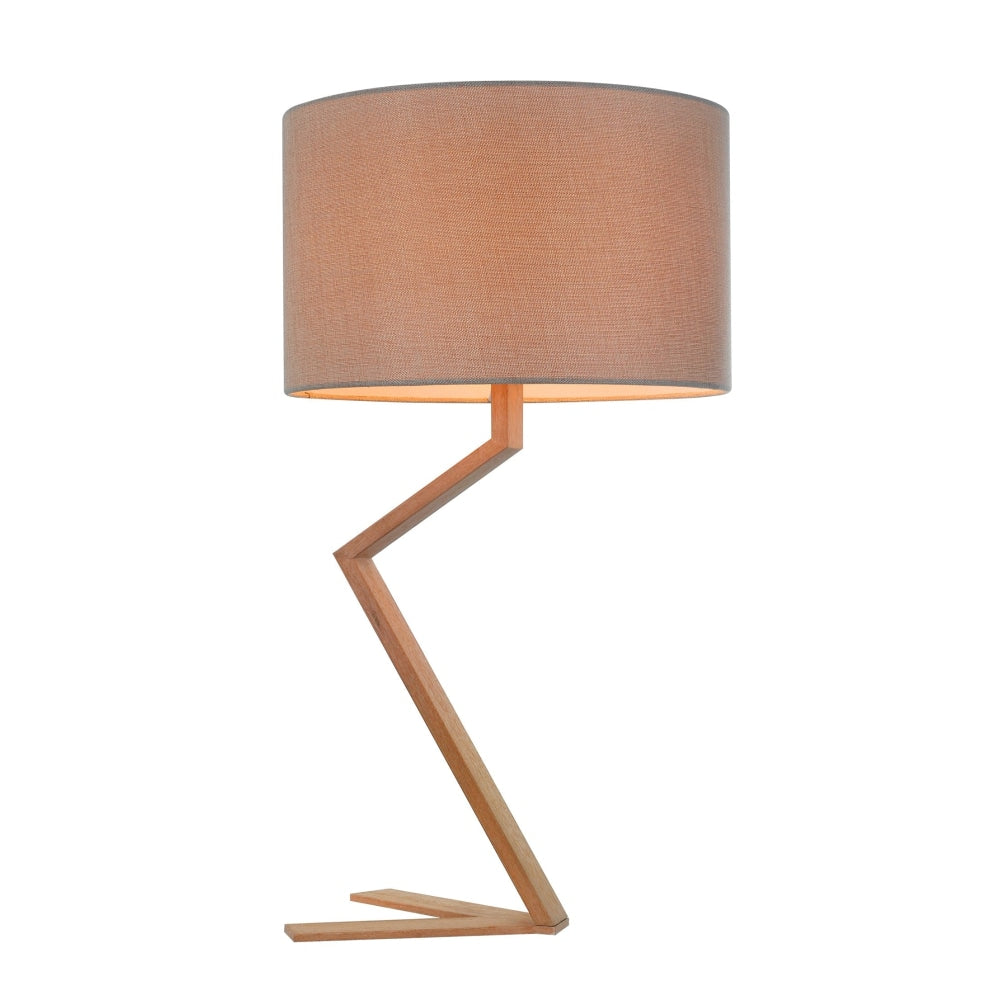 Waldo Classic Oriental Metal Stand Table Lamp Light Fabric and Paper Veneer Shade - Wood Fast shipping On sale