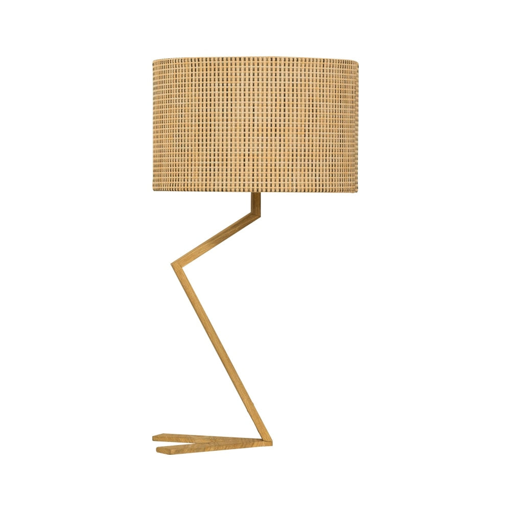 Waldo Classic Oriental Metal Stand Table Lamp Light Fabric and Paper Veneer Shade - Wood Fast shipping On sale